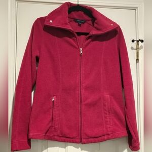 Pink Tommy Hilfiger zip up fleece size medium